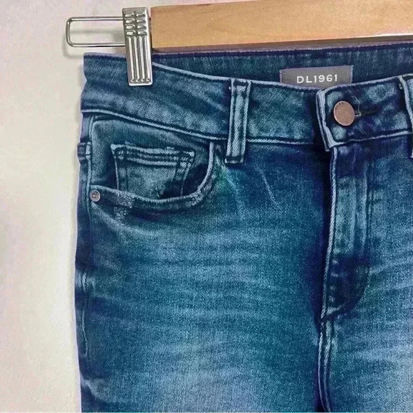 DL1961 Florence Cropped Mid-Rise Instasculpt Skinny Size 25 - Picture 3 of 11